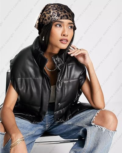 AWAYTR Y2K Hair Bandanas for Women Hair - 2Pcs Punk Head Wraps for Girls Hair Scarf Grunge Disco Head Cover - color: Leopard (White/Gold)