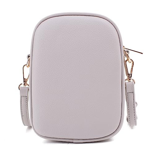 Mali+Lili, Josie Triple Zip Crossbody Bag - color: Light Grey