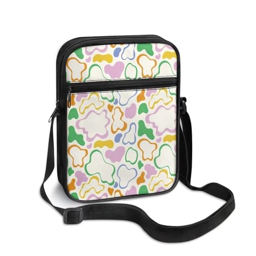 Womens Crossbody Bag Cell Phone Purse Wallet Small Shoulder Handbag for Workout Travel Gym - color: Cartoon Swoon
