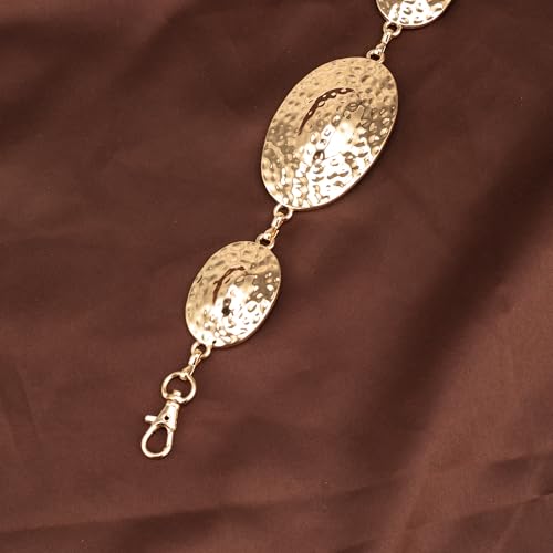 Luvatar Fashion Metal Waist Chain Belt Blouse Dress Sweater Chain Belt… - color: Gold-e5