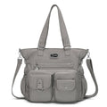 KL928 Large Purses for Women Shoulder Bag Tote Handbags Stylish Vegan Leather Hobo Bags Ladies, A-Black-4 | Large - color: A-grey-2