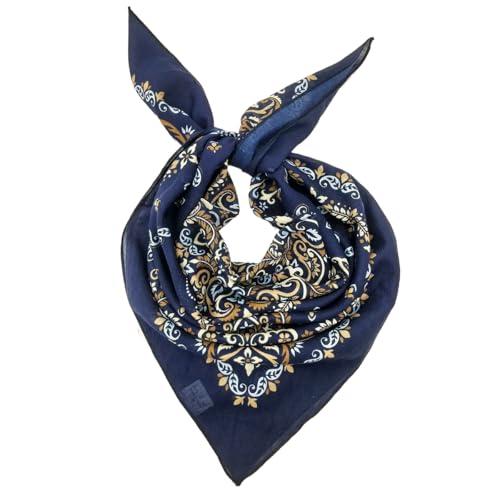 Large Cotton Bandana Lightweight Head Hair Scarf Headbands Wraps Cover Handkerchiefs for Women Men 25 x 25 inch - color: Rt08