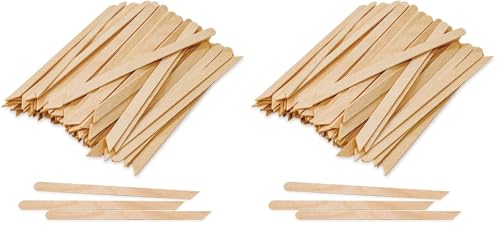 Tachibelle Wooden Wax Sticks - Body Eyebrow, Lip, Nose Small Waxing Applicator Sticks for Hair Removal and Smooth Skin Professional Spa - 2 in 1 (pointed and slanted) (Pack of 1000) - size: 500 Count (Pack of 2)