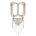 Women's Sexy Suit Body Chain - color: Silvery Color-Small Waistcoat Waist Chain Body Chain Suit-7