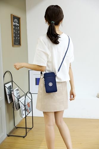 JANKS Small Crossbody Bags for Women Mini Cell Phone Purses Handbag Shoulder Bag - color: 01 Darkblue