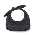 Huralona Women Straw Woven Clutch Purse Pleated Handbag for Summer Beach Vacation Straw Shoulder Crossbody Bag - color: Black4