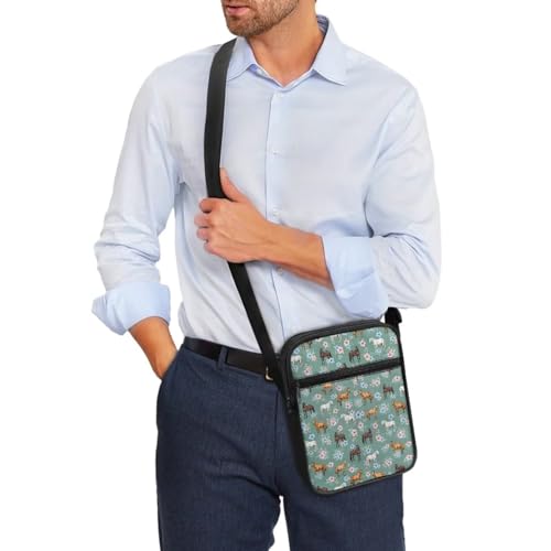 Womens Crossbody Bag Cell Phone Purse Wallet Small Shoulder Handbag for Workout Travel Gym - color: Boho Horse