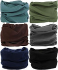 Head Wrap Headwear Headband Bandana Face Mask magic scarf for men & women - color: 6pcs. Solid Color 1