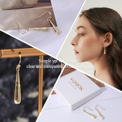 Dangle Earrings For Women, Silver Plated Lightweight Drop Earrings With Sparkling Cubic Zirconia,14K Gold Plated Hypoallergenic Face Shaping Earrings For Wedding Party Daily Office Jewelry Gift - color: Gold-A