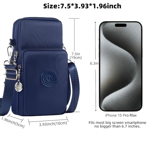JANKS Small Crossbody Bags for Women Mini Cell Phone Purses Handbag Shoulder Bag - color: 010 Darkblue