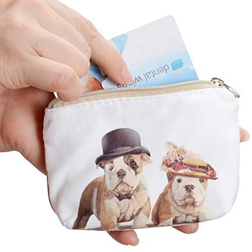 Women and Girls Cute Fashion Coin Purse Wallet Bag Change Pouch Key Holder - color: Cute Dog