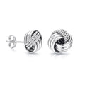 LeCalla 925 Sterling Silver Knot Stud Earrings Jewelry | Italian Design Love Knot Stud Earring | Celtic Knot Stud Earrings for Women - color: Silver Love_Knot