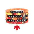 Elegance 11 designs Heishi Beaded Bracelets For Women Polymer Clay Colorful Surfer Stackable Beads Boho Bracelet Summer Beach Jewelry - color: Harvest Red