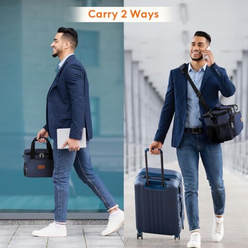 Lifewit Medium Lunch Bag, Insulated Lunch Box, Soft Cooler Cooling Tote for Adult Men Women, Dark Blue 12-Can (9L) - color: Dark Blue, size: Medium(9L)
