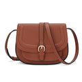 GOIACII Crossbody Bags for Women Saddle Purse Cute Shoulder Handbag Pebble Leather Brown - color: A01 Brown