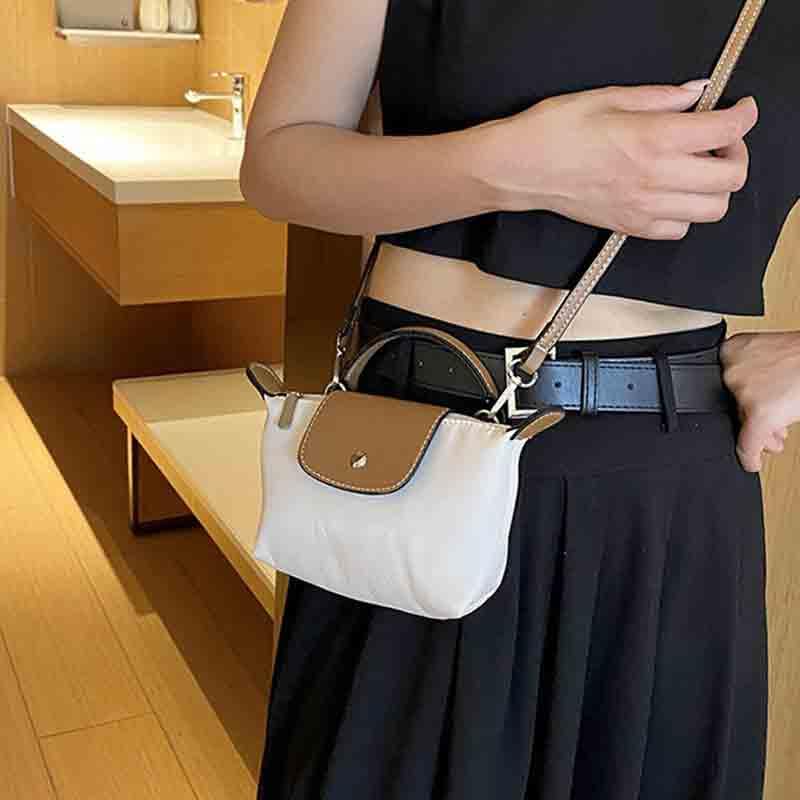 Fashionable and versatile handbag for women, mini shoulder bag, crossbody bag, coin purse, mobile phone bag - color: Off-white