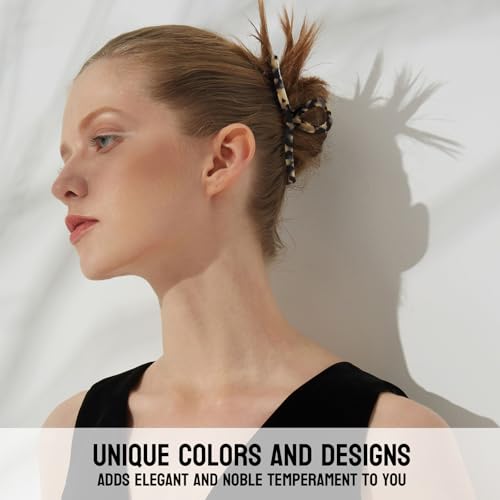 MEDOCA Large Claw Clips - Metal Hair Clips for Women - Gold Claw Clips for Thick Hair - Strong Hold Big Claw Clip for Women Girls - Black - color: 3.Black