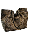 MakeMeChic Women's Leopard Tote Bag Cheetah Oversize Shoulder Bag Weekender Bag - color: Multicolor Cheetah