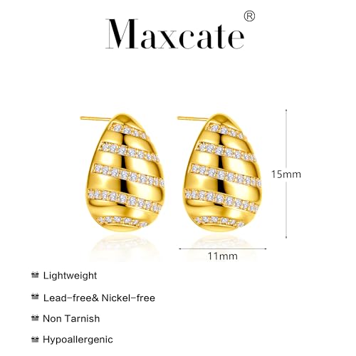 4 Pair Small Gold Hoop Earrings for Women Sensitive Ears - Hypoallergenic 14k Real Gold Plated Hoops Zirconia Cartilage Huggie Earrings Set Helix Piercing Earring Gold Jewelry for Women Gift - color: 1946 Ball Gold