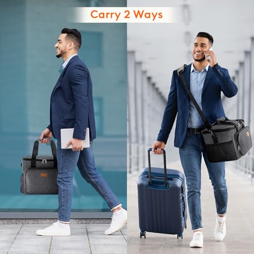 Lifewit Large Lunch Bag, Insulated Lunch Box, Soft Cooler Cooling Tote for Adult Men Women, Dark Gray 40-Can (24L) - color: Dark Gray, size: Jumbo(24L)