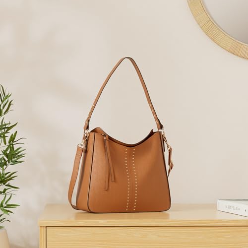 Montana West Hobo Bag for Women Crossbody Purse and Handbags Ladies Chic Shoulder Bags - color: Brown