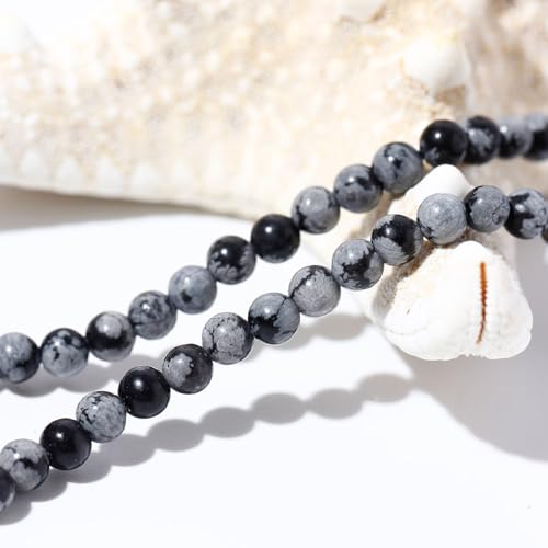 Simple Choker Necklace for Women Real Stone and Crystals Necklaces 4mm Beaded Choker Jewelry Meditation Gift for Women (16"+2") - style: Alabaster