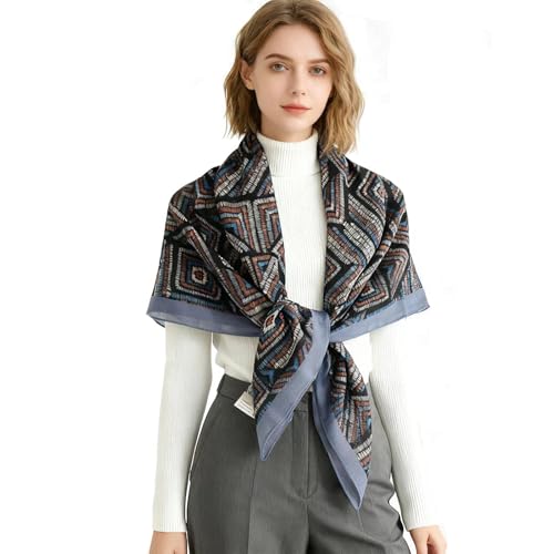 41" Large Square Scarf Hairscarf Fashion Scarves Hair Wrapping Scarfs Night Sleeping Headscarf for Women B06 - color: B063