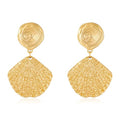 Gold/Silver Shell Dangle Earrings for Women Seashell Drop Dangle Earrings Ocean Beach Earrings Summer Jewelry - color: G