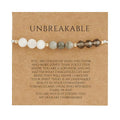 Empath Anxiety Calming Protection Bracelets Gifts for Her, Natural Healing Natural Stone Beaded Bracelet Healing Bracelets Jewelry for Women - color: Unbreakable