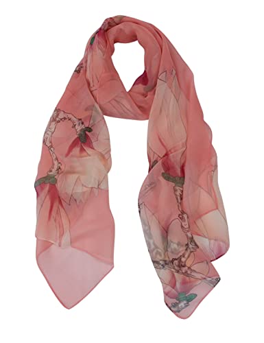 PANTONIGHT Long Chiffon Fashion Scarf Lightweight Chiffon Sheer for women - color: Color 773