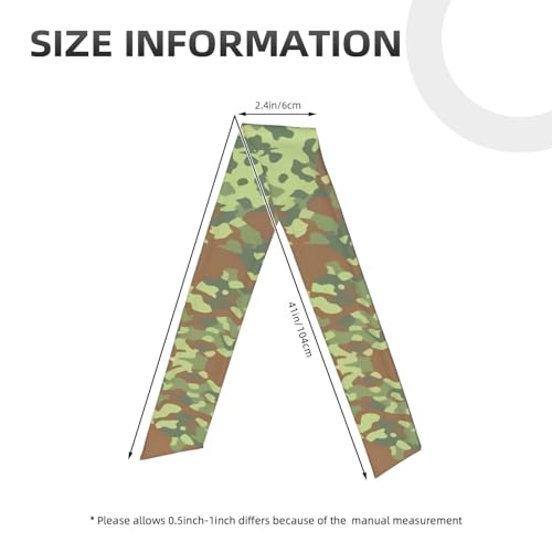 Sports Head Tie Westie Dogs Beach Summer Tropical Tie Sweatband Headband Men Women Elastic Bandana Adjustable Non-Slip Moisture Wicking for Running Football Yoga Workout Athletic Hair Ninja Head Band - color: German Bundeswehr Flecktarn Camo