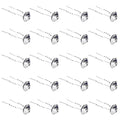 QIUTIMIY 20 Pack (Transparent) Rhinestone Hair Pins Crystal Hair Clips for Bridal Wedding Women Hair Jewelry Accessories, with Clear Container - color: Rhinestone-Transparent