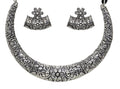 Indian Afghani Hasli Style Silver Oxidized Tribal Boho Statement Kutchi Choker Necklace Jewelry Women