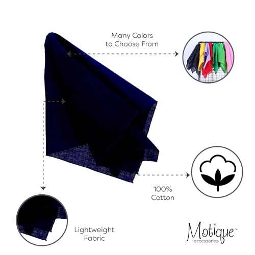 Motique Accessories Solid Color Bandana - color: Light Grey