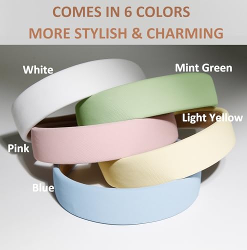 TERSE Headbands for Women Trendy Non Slip Headband for Girls Long Short Hair, Cute Ribbed Women Headbands Elastic Hair Bands Fashion Hard Head Band Accessories 1 Inch - color: Headbands Color-B
