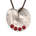 JAOYU Bohemian Necklaces for Women Leather Necklace Wood Pendant Choker Long Brown Necklace Chunky Circle Boho Hippie Jewelry - style: Bohemian Chain Necklace