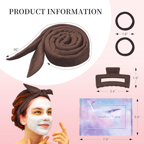 Flylipu Heatless Curling Rod Headband, Upgraded 60" Extra Long Soft Hair Curlers to Sleep In, No Heat Curls for All Hair Types, Hair Wrap Curls Styling Kit for Girls (Brown, 1 Count) - color: Brown