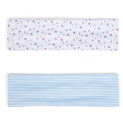 TERSE Boho Headbands for Women Short Hair Floral Headbands Non Slip Elastic Sweat Hairbands Soft Fabric Hair Bands Workout Yoga Running Sport Thin Wrap for Girls - color: Headbands Color- Summer Floral Set