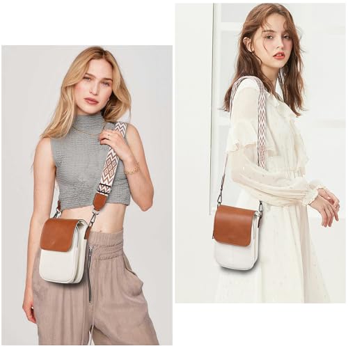 TANTOMI Small Crossbody Bags for Women Trendy, Cell Phone Purses Wallet with 4 Card Slots, Small Purses with Adjustable Strap - color: 00-white