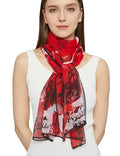PANTONIGHT Long Chiffon Fashion Scarf Lightweight Chiffon Sheer for women - color: No.782