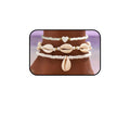 3PCS Boho Anklets for Women Summer Beach Women's Ankle Bracelets Beaded Anklet Bracelet Waterproof Beach Anklets Shell Starfish Anklet Foot Chain Jewelry for Women - color: 3PCS/white heart