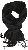 VERONZ Super Soft Classic Cashmere Feel Winter Scarf - color: Black