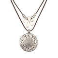 Chunky Necklace for Women Boho Pendant Necklace Statement Western Choker Necklaces for Women Vintage Bohemian Jewelry - style: Large Silver Boho Necklace