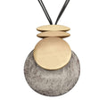 Boho Necklaces for Women Chunky Circle Necklace Layered Boho Circle Leather Choker Necklace Long Vintage Necklaces Bohemian Jewlery Gifts - style: Chunky Boho Necklace