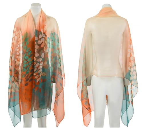 Womens Sexy Bohemian Floral Beach Cover Up Sarong Wrap Swimsuit Beachwear - color: B-orange