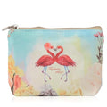 Women and Girls Cute Fashion Coin Purse Wallet Bag Change Pouch Key Holder - color: Flamingos