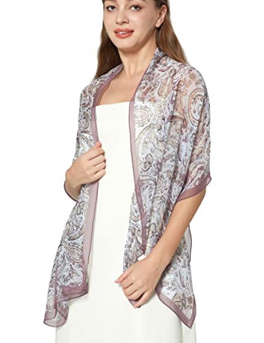 PANTONIGHT Long Chiffon Fashion Scarf Lightweight Chiffon Sheer for women - color: No.788