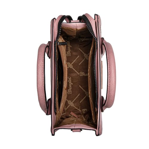 Wrangler Tote Bag for Women Western Purse and Aztec Satchel Handbag - color: Aztec Pink