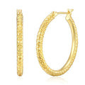 Gold Hoop Earrings for Women 14K Gold Earrings for Women Thick Large Earrings Gold Huggie Earring Womens Lightweight Hypoallergenic - color: Engraving