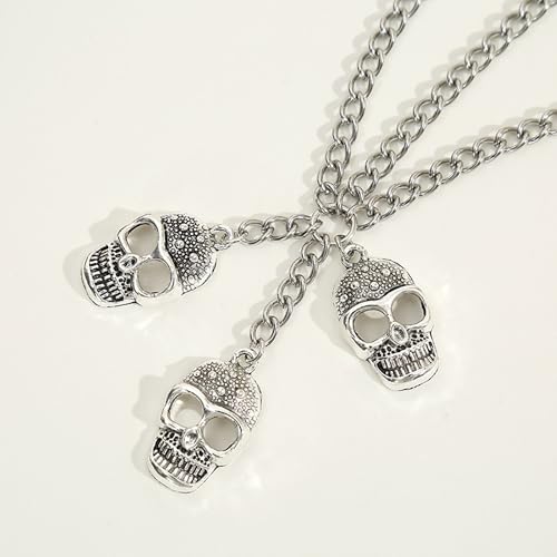Nojess 2Pcs Punk Goth Shoe Chains Skull Boot chains Skeleton Hand Shoe Charms Shoes Sneakers Martin Boots Accessories Stuff - style: Skull Chain